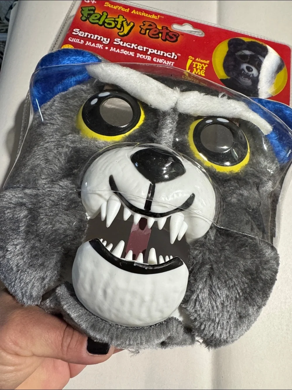Feisty Pets Face Mask new in package Halloween scary funny